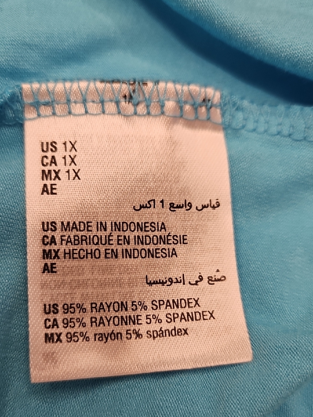 JM Collection SET OF 2 Sleeveless Tank Top in Aqua And Blue Size 1X - Picture 7 of 7